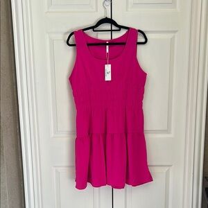NWT - Vibrant Hot Pink Sleeveless Dress by Beachsissi